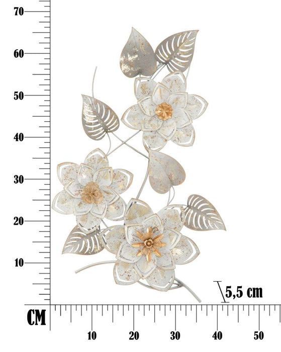 Pannello Decorativo in Metallo Artic 39x5,5x67,5 cm