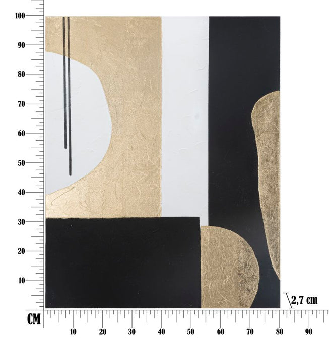 Dipinto Astratto su Tela 80x2,7x100 cm