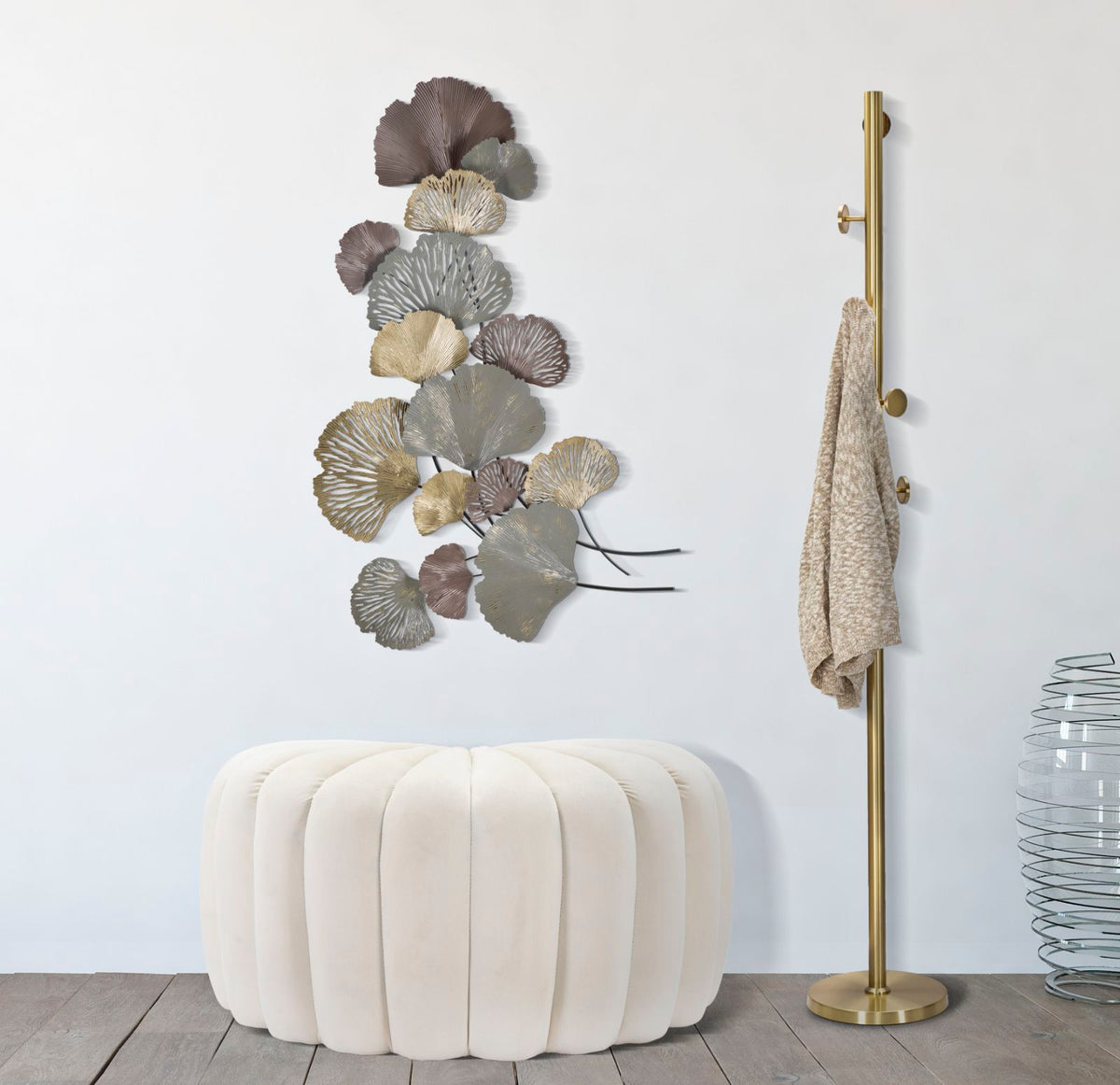 Pannello Decorativo in Ferro Metallo 3D cm 76x7,6x126