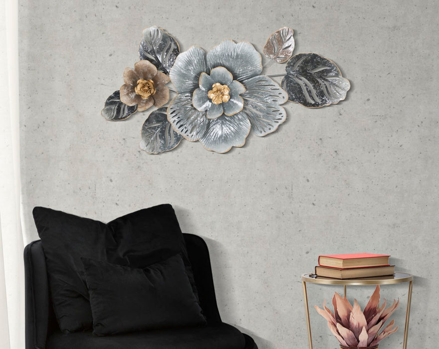 Pannello Decorativo in Ferro Greys 3D - 84x9,5x48 cm