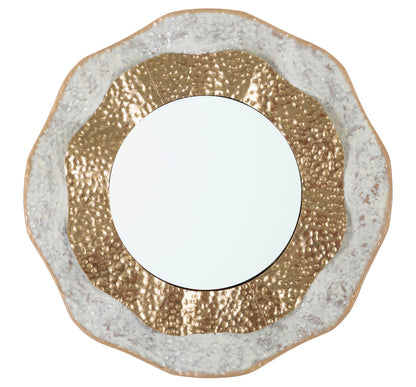 Specchio da parete Shai Light elegante cm Ø 54,5x4,5