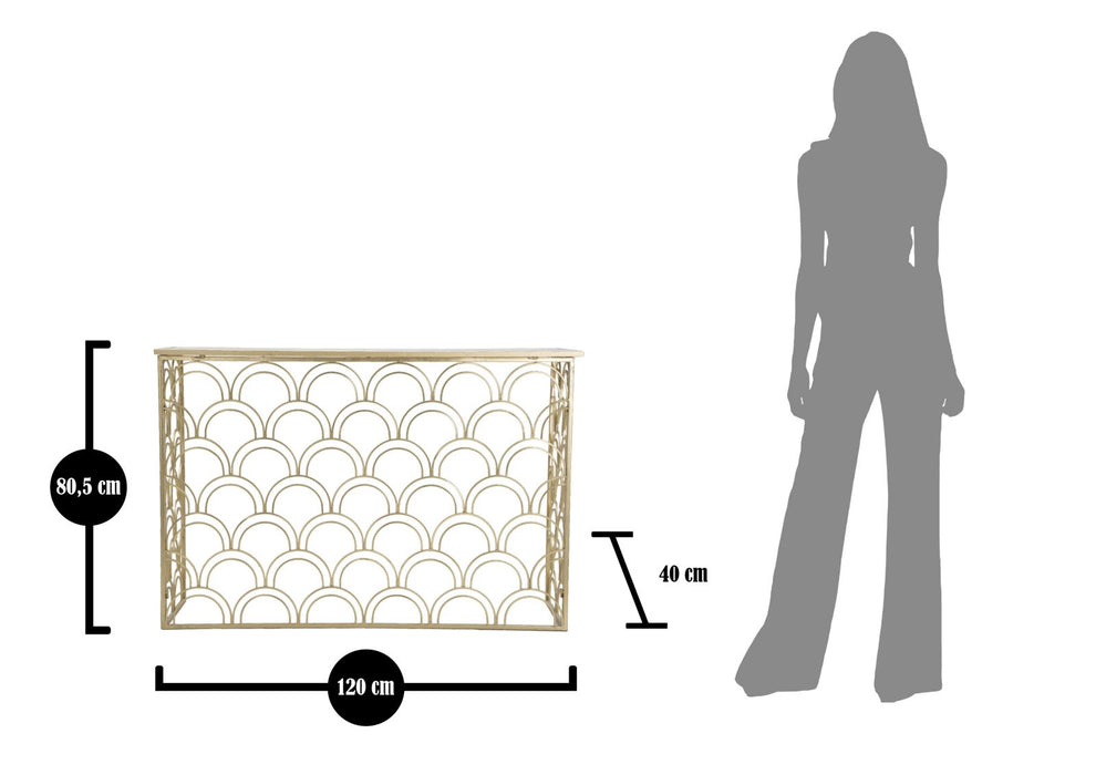 Console Arc Eleganza e Funzionalità 120x40x80,5 cm