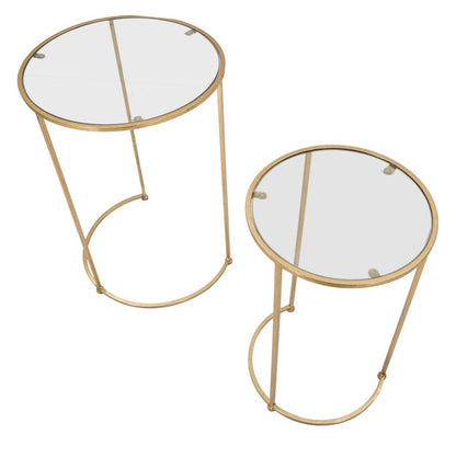 Tavolini Glam Simply: Eleganza e Versatilità in Coppia Ø 44,5 cm