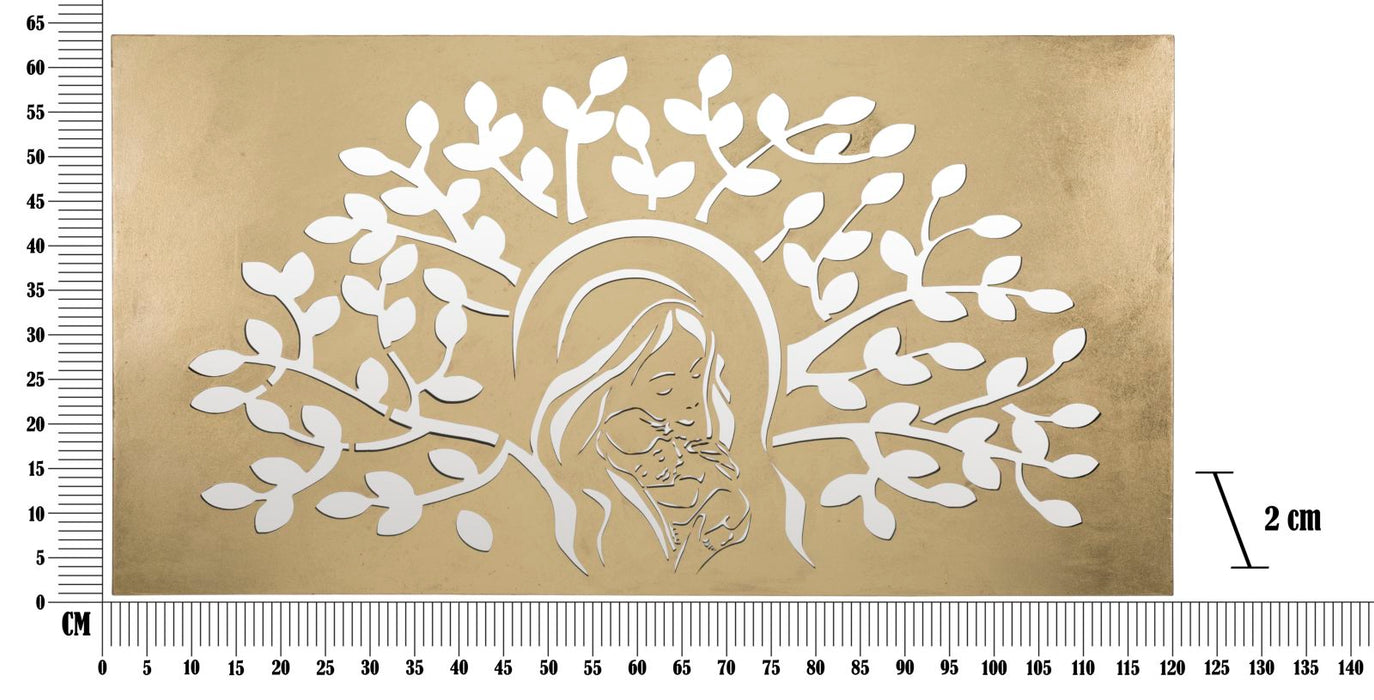 Pannello Decorativo Maternity Oro 120x2x64 cm