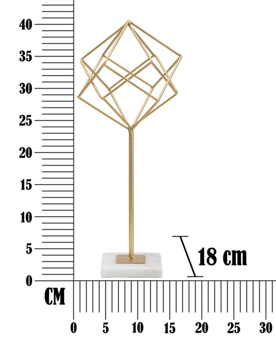 Scultura Geometrica Elegante cm 16x18x41,5