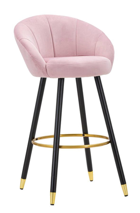 Sgabello Bar Elegante Prague Rosa 55x56x104 cm