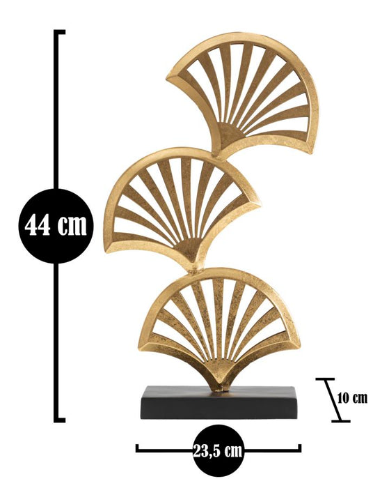 Scultura Elegante Foglia Triply 23,5x10x44 cm