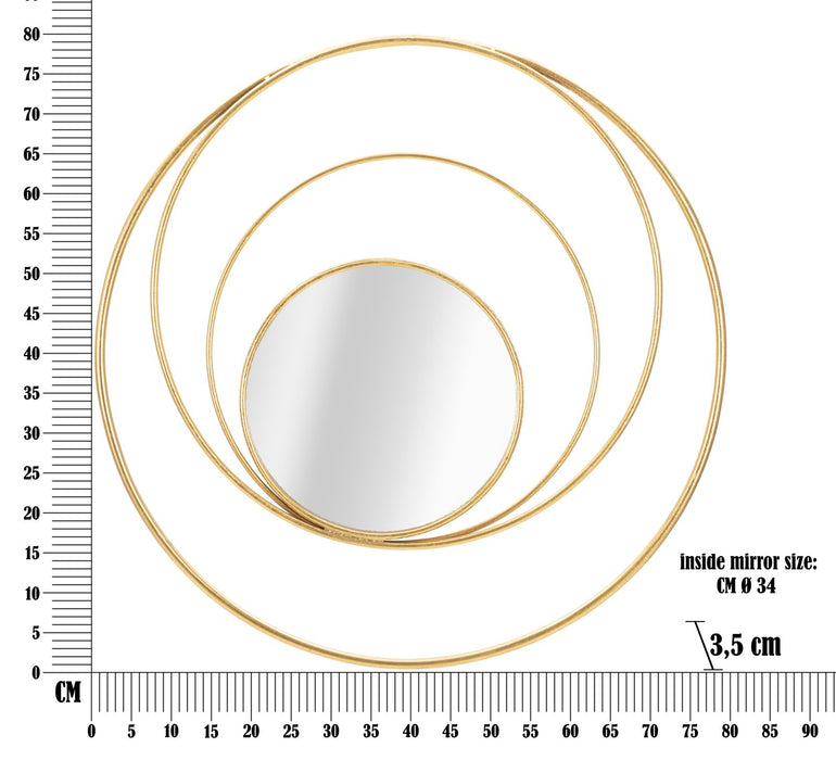 Specchio Glamour Arc Ø 80 cm - Eleganza e Design Unico