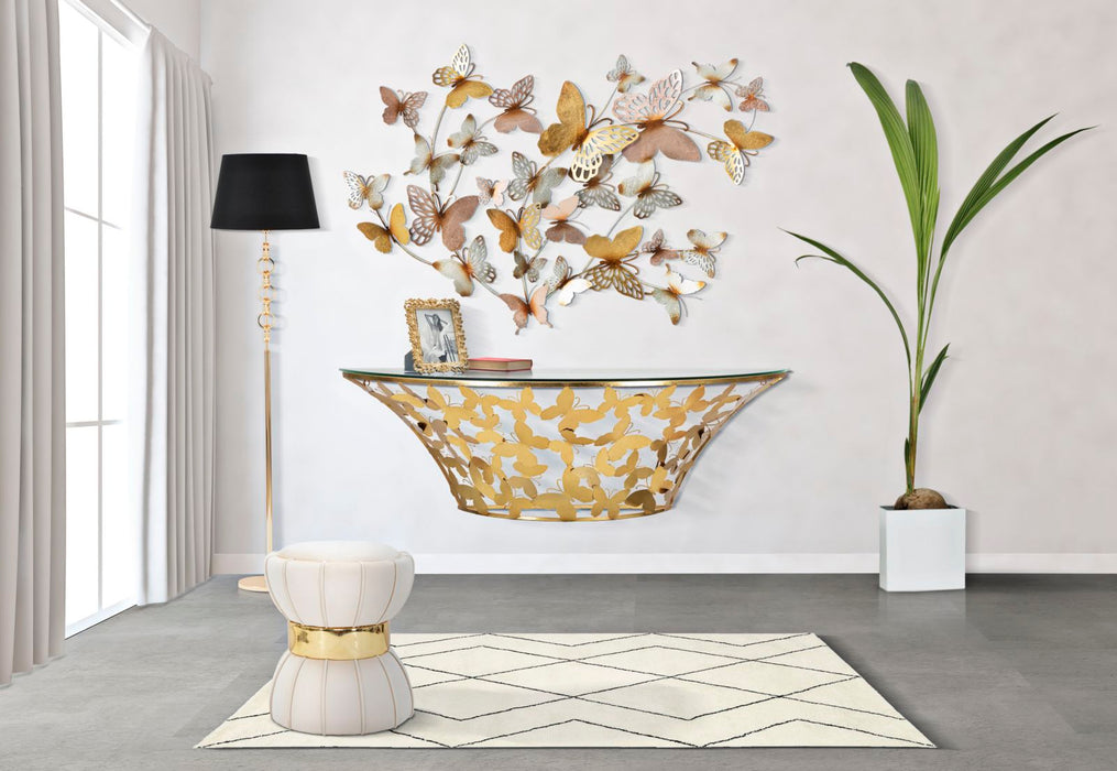 Console Murale Butterflies Elegante 120x40,5x37,2 cm