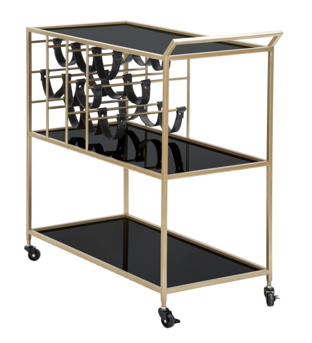 Carrello Elegante Black String 79x39,5x82 cm