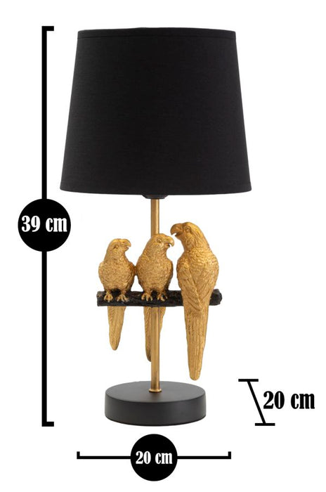 Lampada da Comodino con Design Pappagallo cm ø 20x39