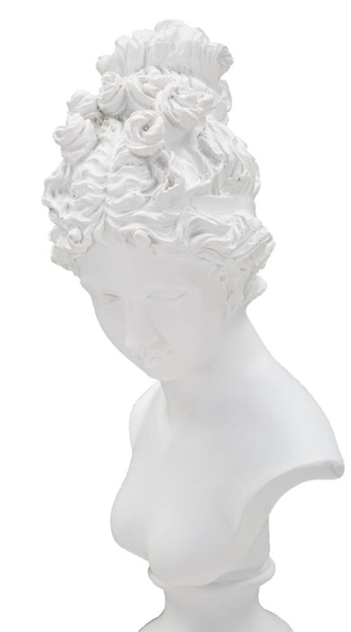 Scultura Elegante di Donna con Base - 11x10,5x35,5 cm