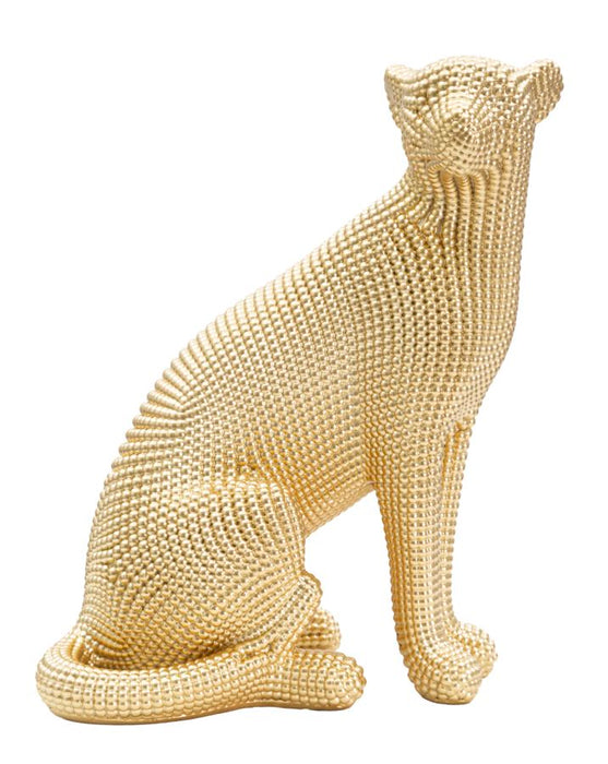 Statuetta Leopardo Dorato 23x15,5x29 cm