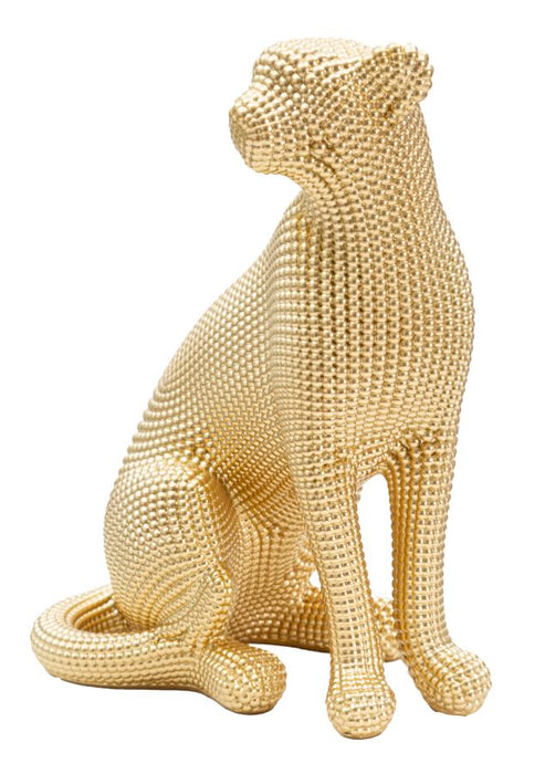 Statuetta Leopardo Dorato 23x15,5x29 cm