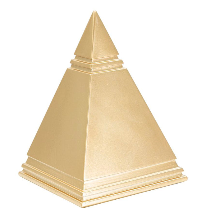 Piramide dorata elegante cm 11,5x11,5x15,5