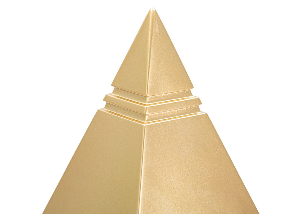 Piramide dorata elegante cm 11,5x11,5x15,5