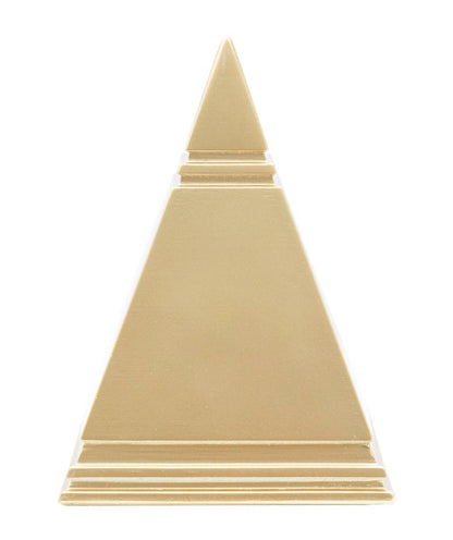Piramide dorata elegante cm 11,5x11,5x15,5