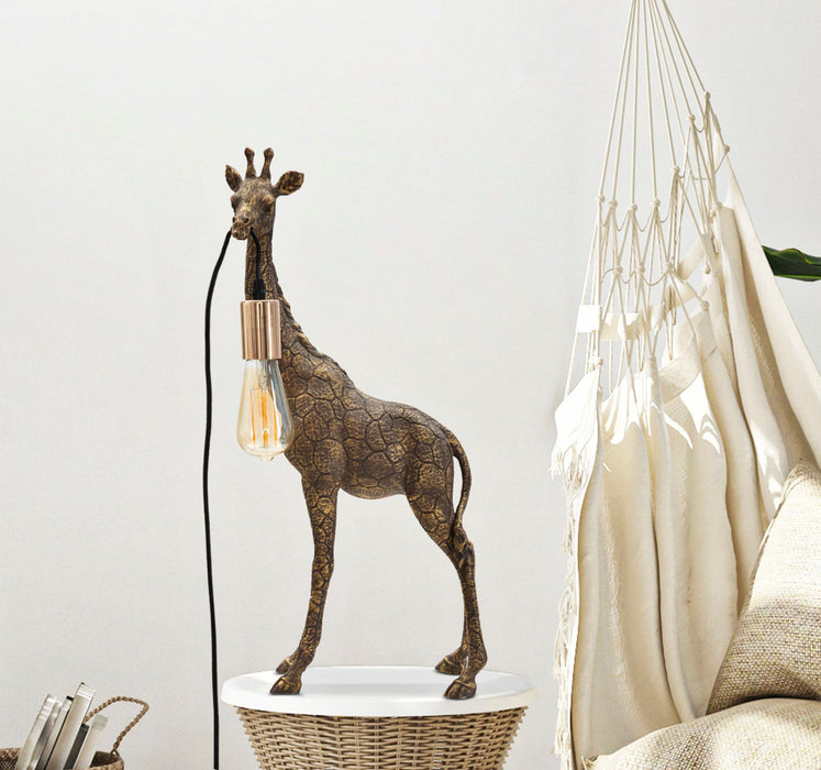 Lampada da Tavolo Giraffa Decorativa cm 28x16x60