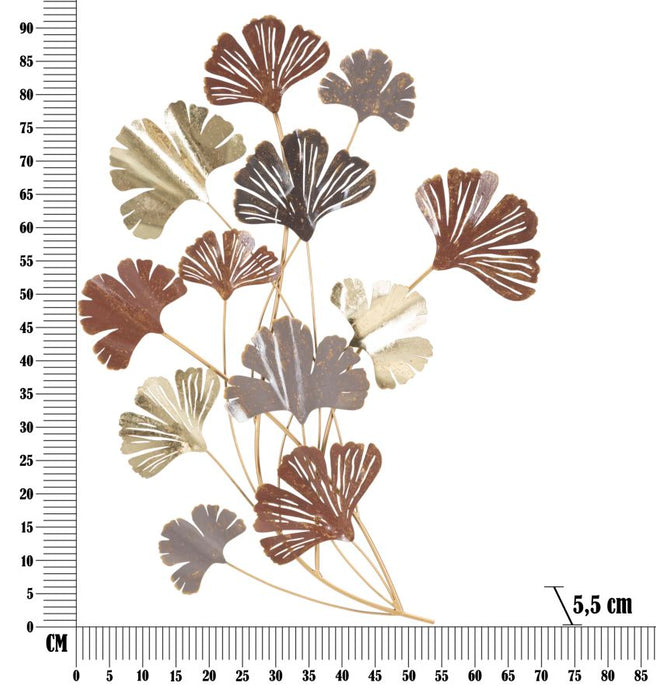 Pannello Decorativo in Ferro Windy 69,5x5,5x92 cm