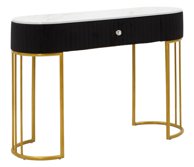 Console Montpellier Elegante Nera 100x43x74 cm