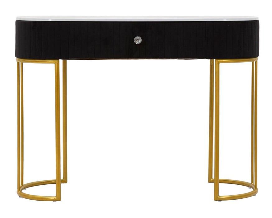 Console Montpellier Elegante Nera 100x43x74 cm