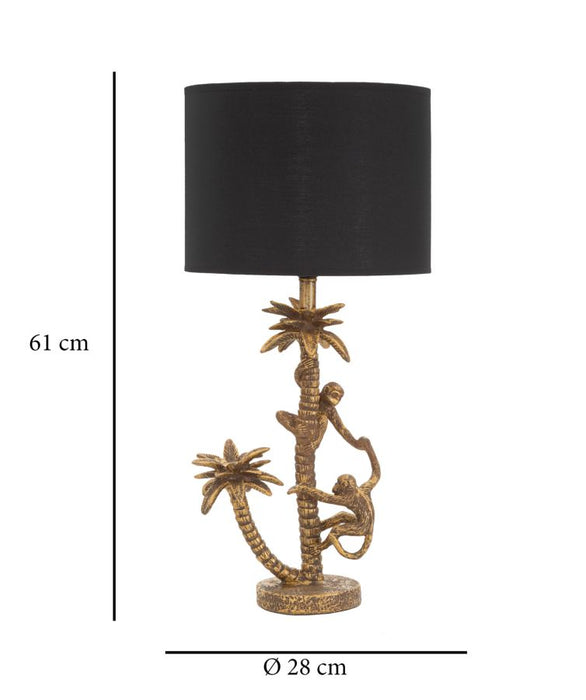 Lampada da Tavolo Palma Elegante con Base a Forma di Palma