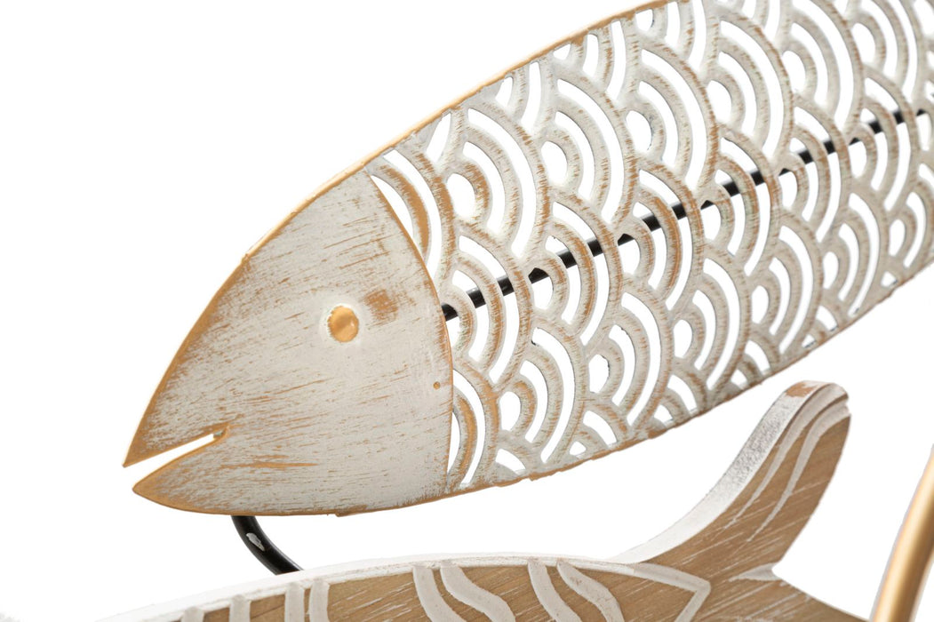 Pannello Decorativo in Ferro Fishy Move cm 142,9x5x61,6