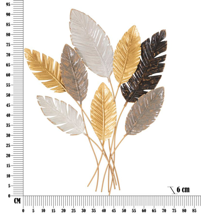 Pannello Decorativo in Ferro Palmy - 73x6x93 cm