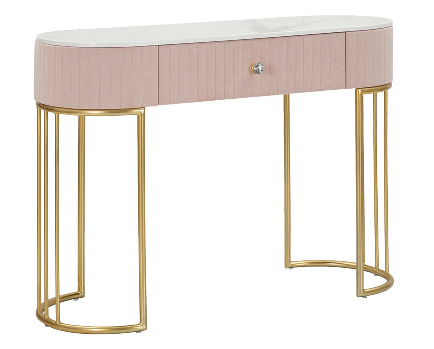 Console Elegante Montpellier Rosa 100x40x75 cm