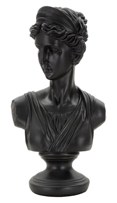 Scultura Donna Romana Nera 22x16x41 cm