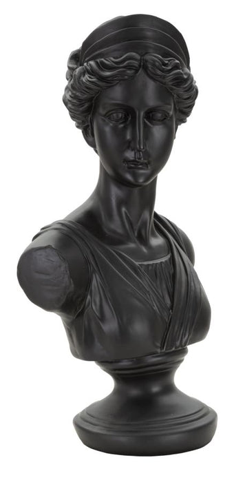 Scultura Donna Romana Nera 22x16x41 cm