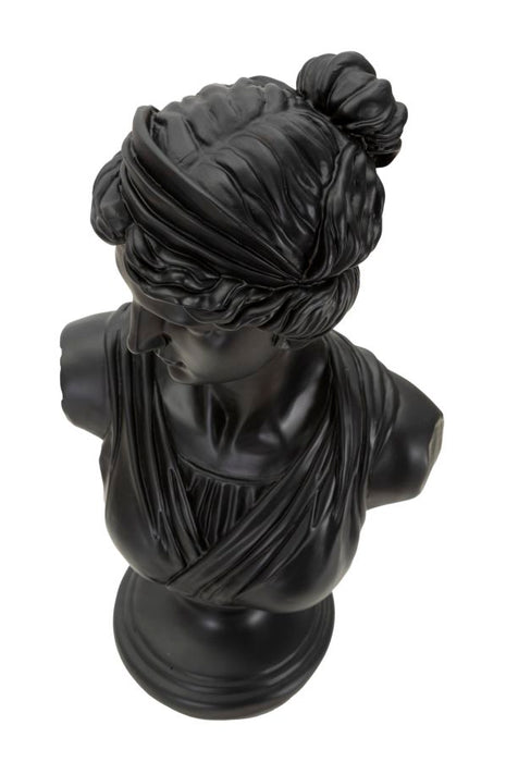 Scultura Donna Romana Nera 22x16x41 cm