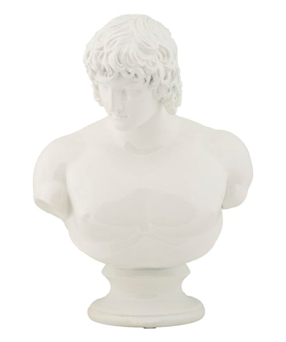 Scultura Busto Centurione Rinascimentale cm 18,2x12,8x25