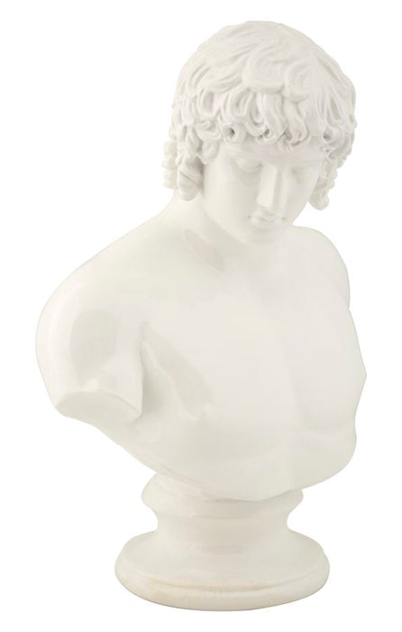 Scultura Busto Centurione Rinascimentale cm 18,2x12,8x25