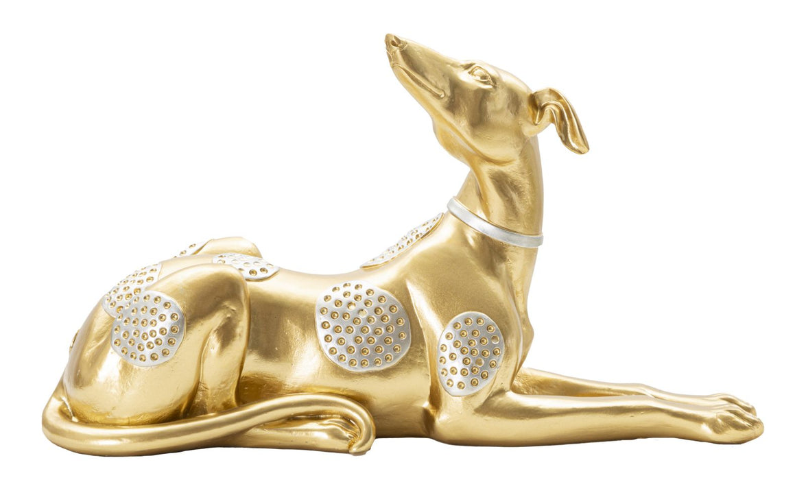 Statua Elegante di Cane Sdraiato 32,2x9,5x18,3 cm