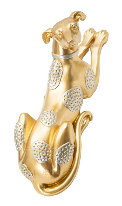 Statua Elegante di Cane Sdraiato 32,2x9,5x18,3 cm