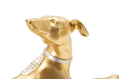 Statua Elegante di Cane Sdraiato 32,2x9,5x18,3 cm
