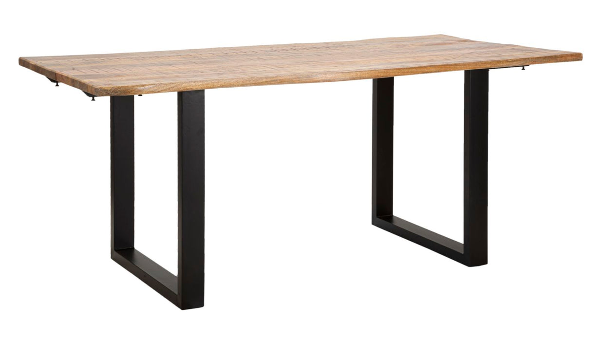 Tavolo da Pranzo Estensibile Edge in Legno di Mango 180x90x77 cm