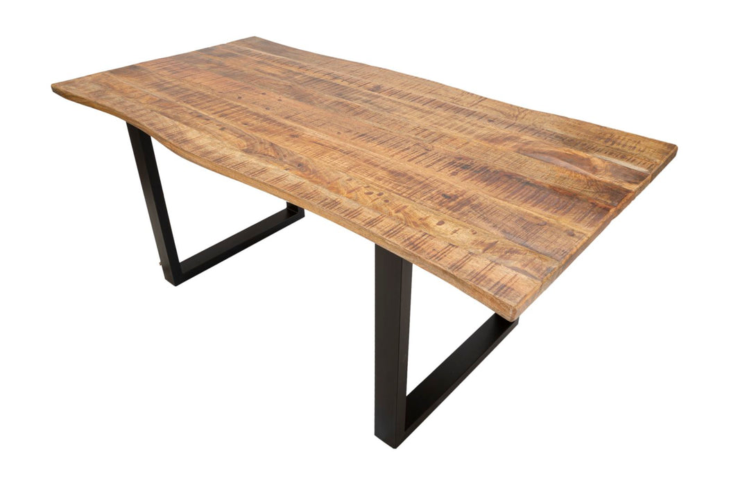 Tavolo da Pranzo Estensibile Edge in Legno di Mango 180x90x77 cm