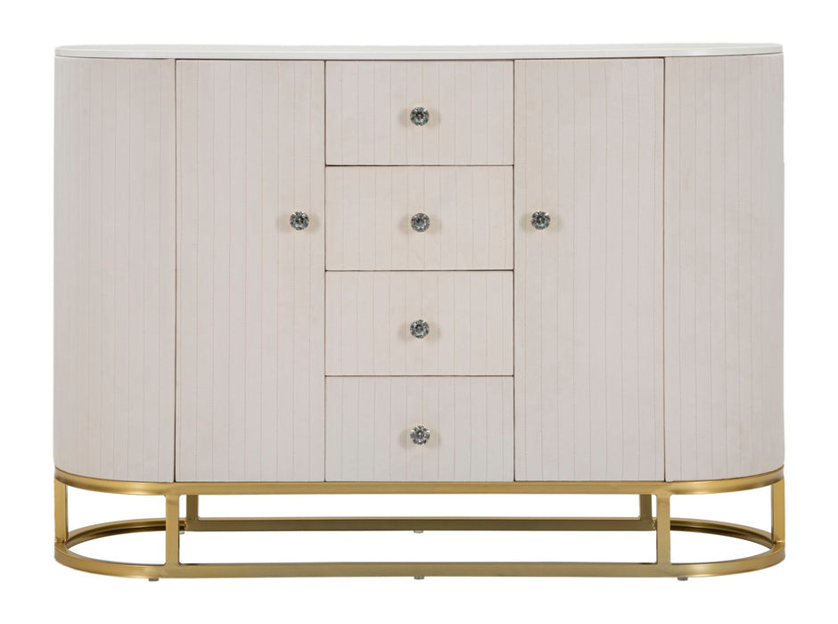 Mobile Crema Montpellier 120x40x85 cm con Design Elegante e Funzionalità Superiore