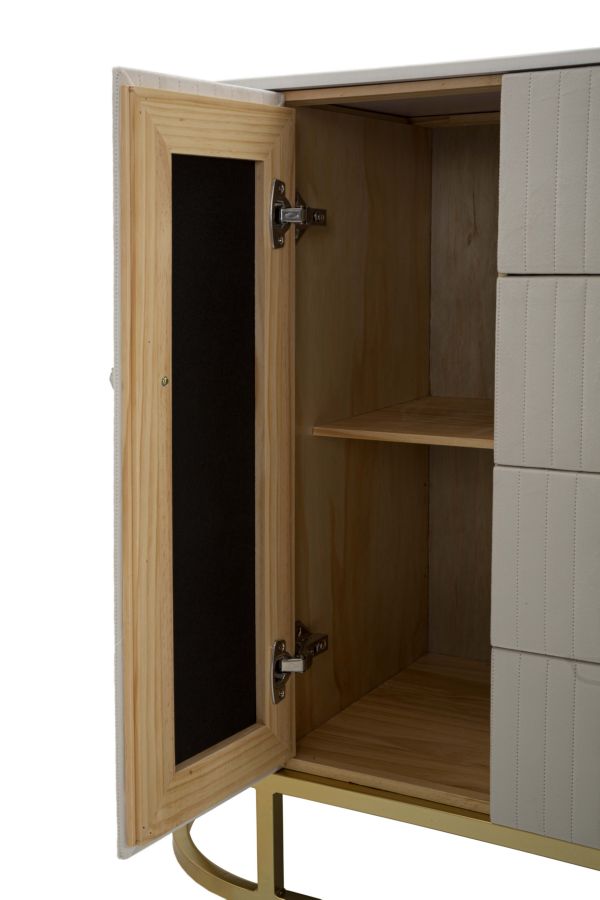 Mobile Crema Montpellier 120x40x85 cm con Design Elegante e Funzionalità Superiore