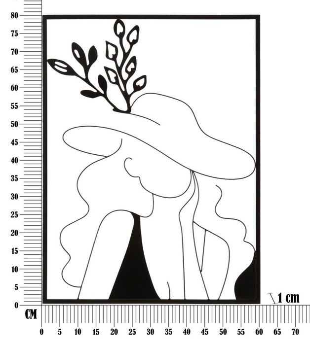 Pannello Decorativo in Ferro Elegante 60x1x80 cm