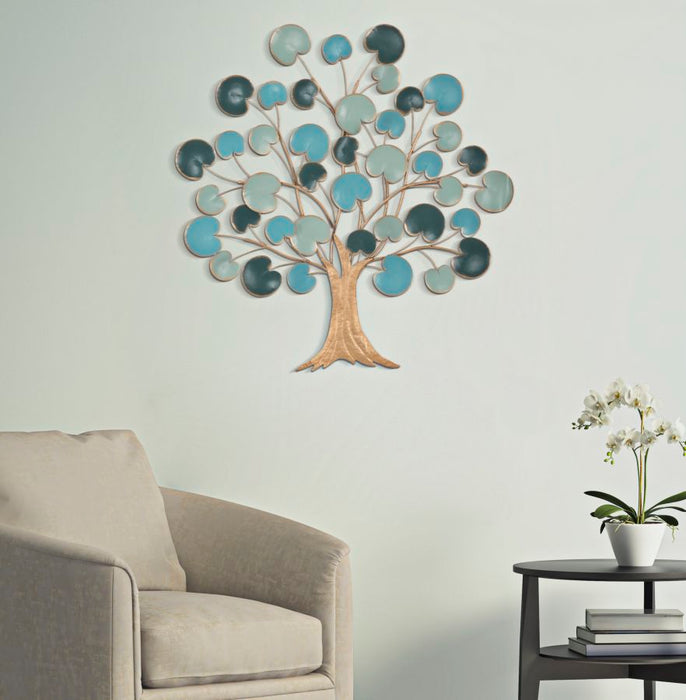 Pannello Decorativo in Ferro a Forma di Albero - Dimensioni 89x2,5x90 cm