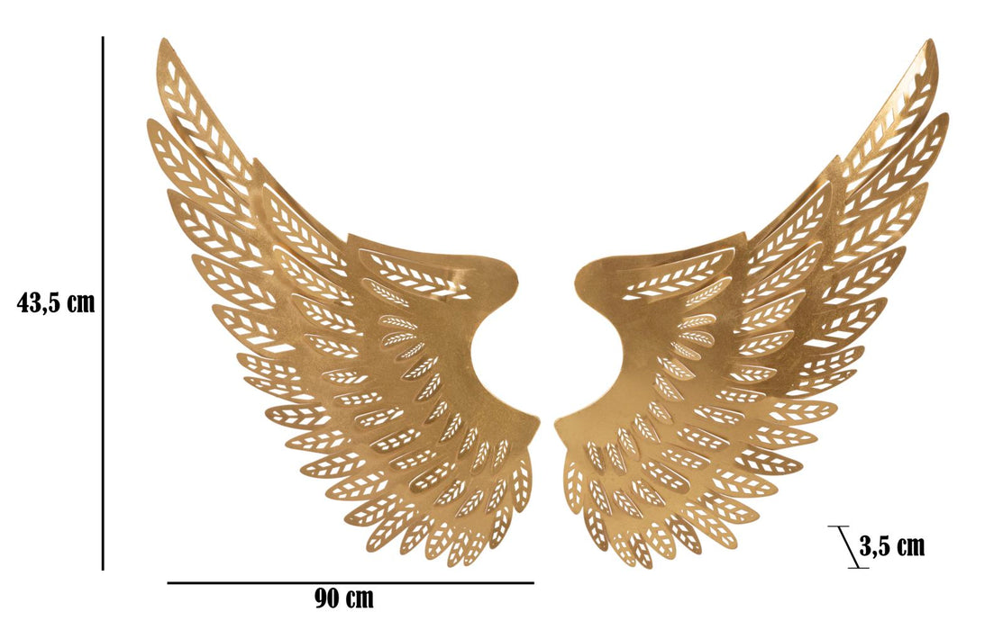 Coppia di Pannelli Decorativi Ali Light 3D - cm 90x3,5x43,5