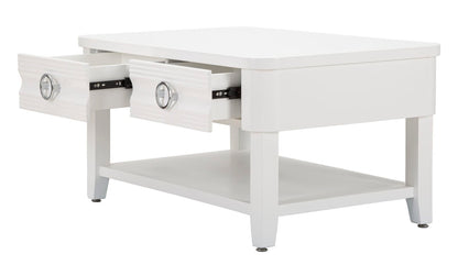 Tavolo rettangolare da caffè 90x60 cm con cassetti