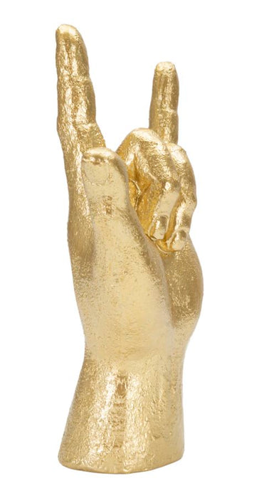 Statua Dorata "Mano Yeah" 14,5x7x23 cm