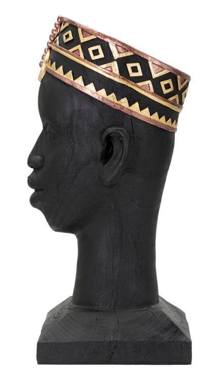 Statua Etnica Uomo Masai 25x25x56 cm