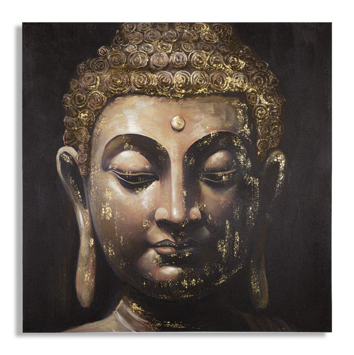 Dipinto Buddha su Tela - 100x3x100 cm