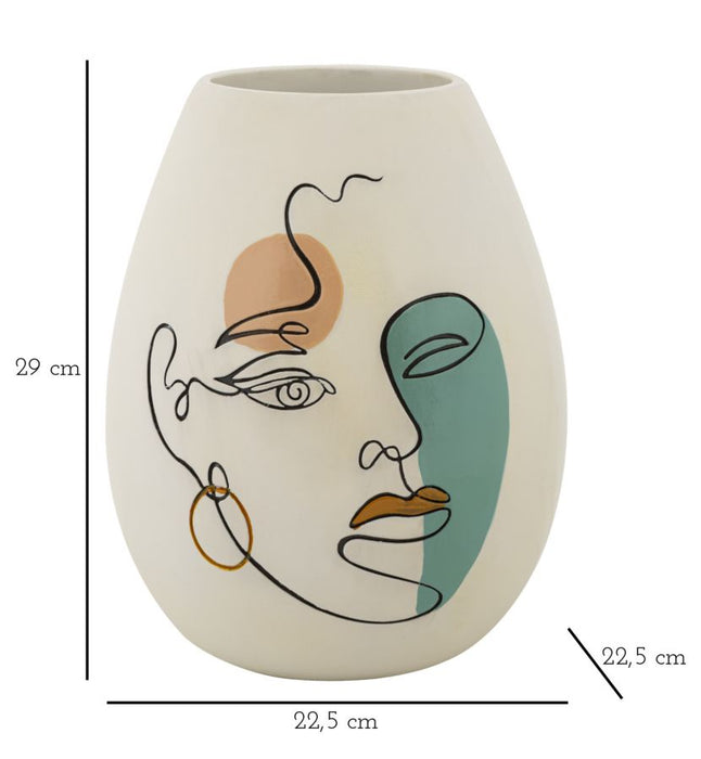 Vaso artistico design astratto - ø 22,5 cm x 29 cm