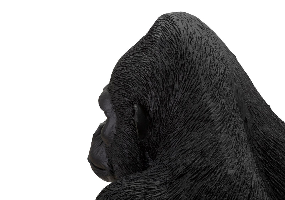 Statua di Gorilla Nera 35x21,5x37,5 cm